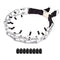 Dog Prong Collar, Adjustable Stainless Steel Training Pinch Collar for Dogs with Comfort Rubber Tips and Quick Snap Buckle Release, Dog Choke Collar for Small Medium Large Dogs