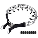 Dog Prong Collar, Adjustable Stainless Steel Training Pinch Collar for Dogs with Comfort Rubber Tips and Quick Snap Buckle Release, Dog Choke Collar for Small Medium Large Dogs