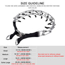 Dog Prong Collar, Adjustable Stainless Steel Training Pinch Collar for Dogs with Comfort Rubber Tips and Quick Snap Buckle Release, Dog Choke Collar for Small Medium Large Dogs